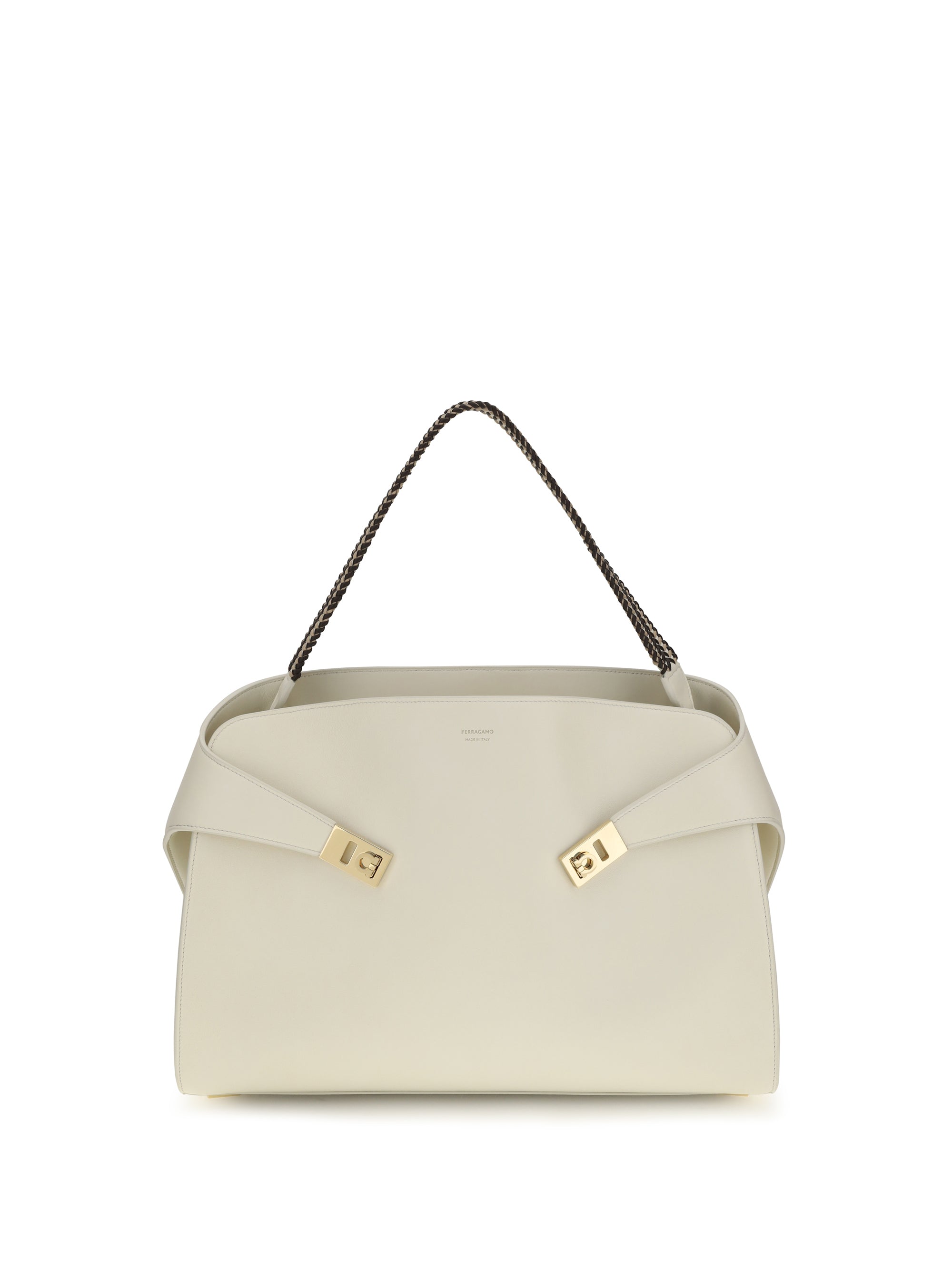 Ferragamo Hug Shoulder Bag — Beige