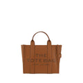 Women's Embossed Logo Calf Leather Tote Brown Bos