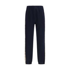Men's Blue Cotton Joggers (workout Pants)