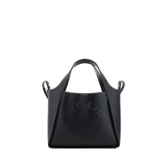 Women's Perforated Monogram Faux Leather Shoulder Bag Black Polyamide