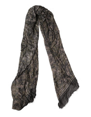 Men's Lace Stole Shawl Brown