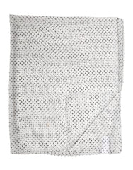 Women's Polka-Dot Polyester Shawl White