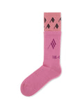 The Attico Logo-Embroidered Cotton Socks — Pink