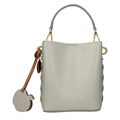Women's Eco Leather With Removable Charm Shoulder Bag Gray