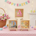 Conejito de Pascua personalizado Hucha transparente con inicial y nombre Decoración de habitación Pascua Cumpleaños Regalo para niños