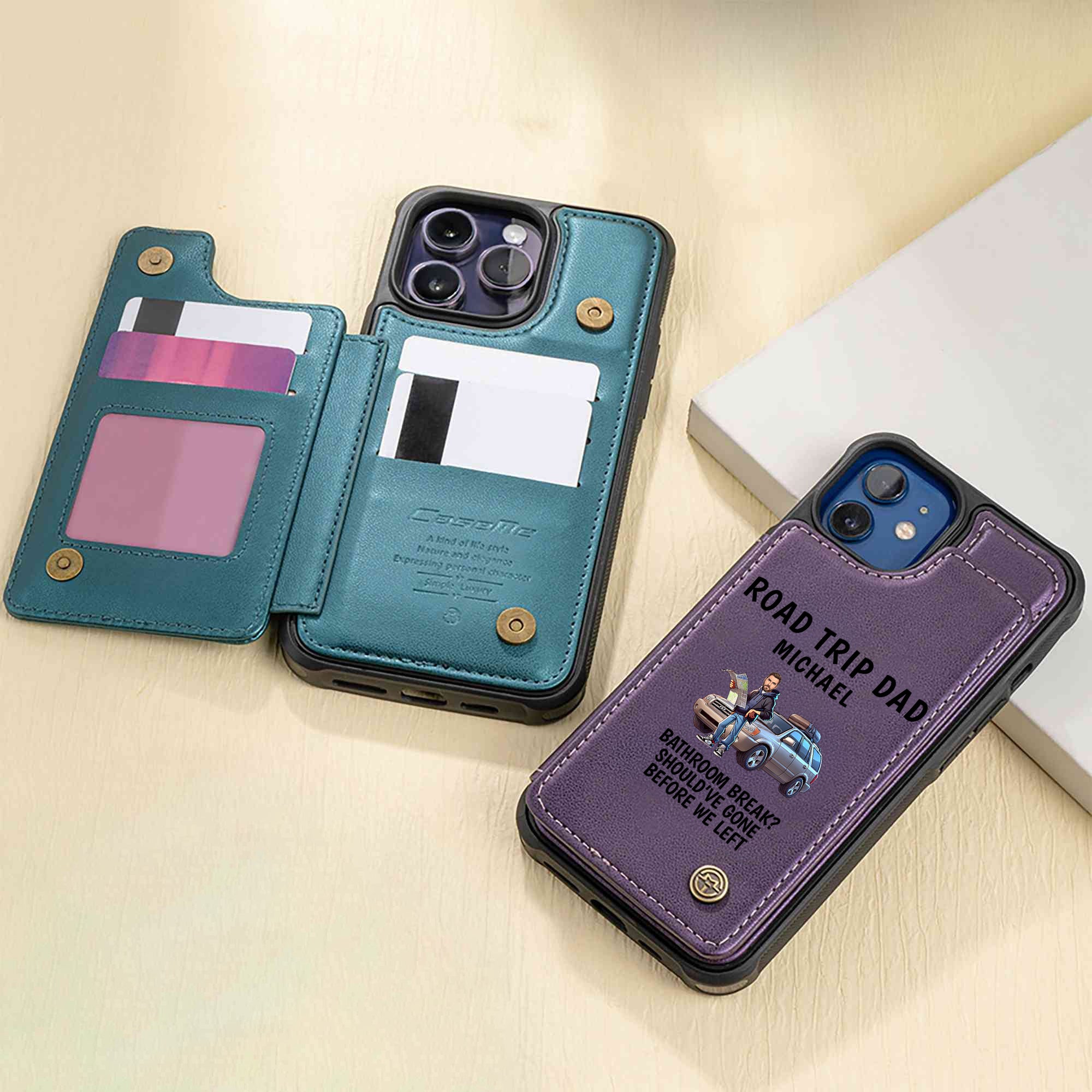 Funda personalizada con foto de papá para iPhone o Samsung con nombre Uso diario Cumpleaños Día del Padre Regalo para amigo de la familia