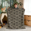 Camuflaje de caza personalizado Manta suave con nombre Decoración del hogar Cumpleaños Baby Shower Regalo para los niños recién nacidos