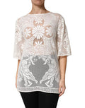 Women's White Embroidery Lace Cotton Blouse Top Co+pa