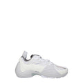 Women's White Leather Athletic Sneakers
