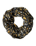 Men's Jazz Club Print Scarf Black