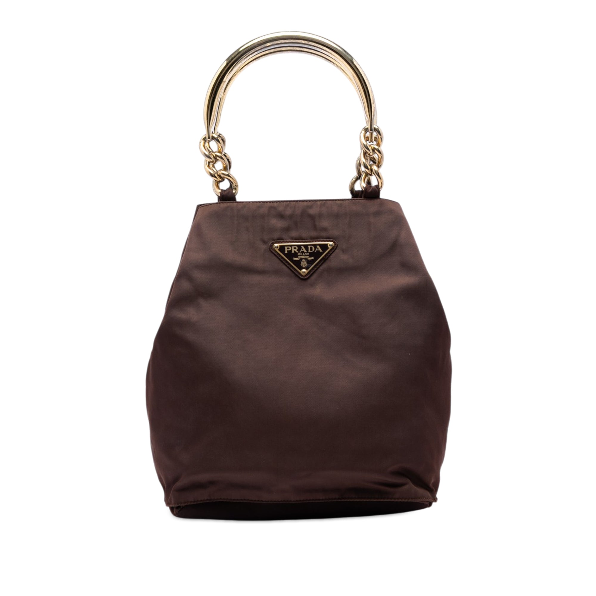 Tessuto Metal Handle Bag