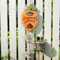 Personalizado de madera 2-8 Peter Conejos Zanahoria Casa Jardín Signo con Nombres Jardín Decoración Housewarming Cumpleaños Regalo para Abuelo Abuela