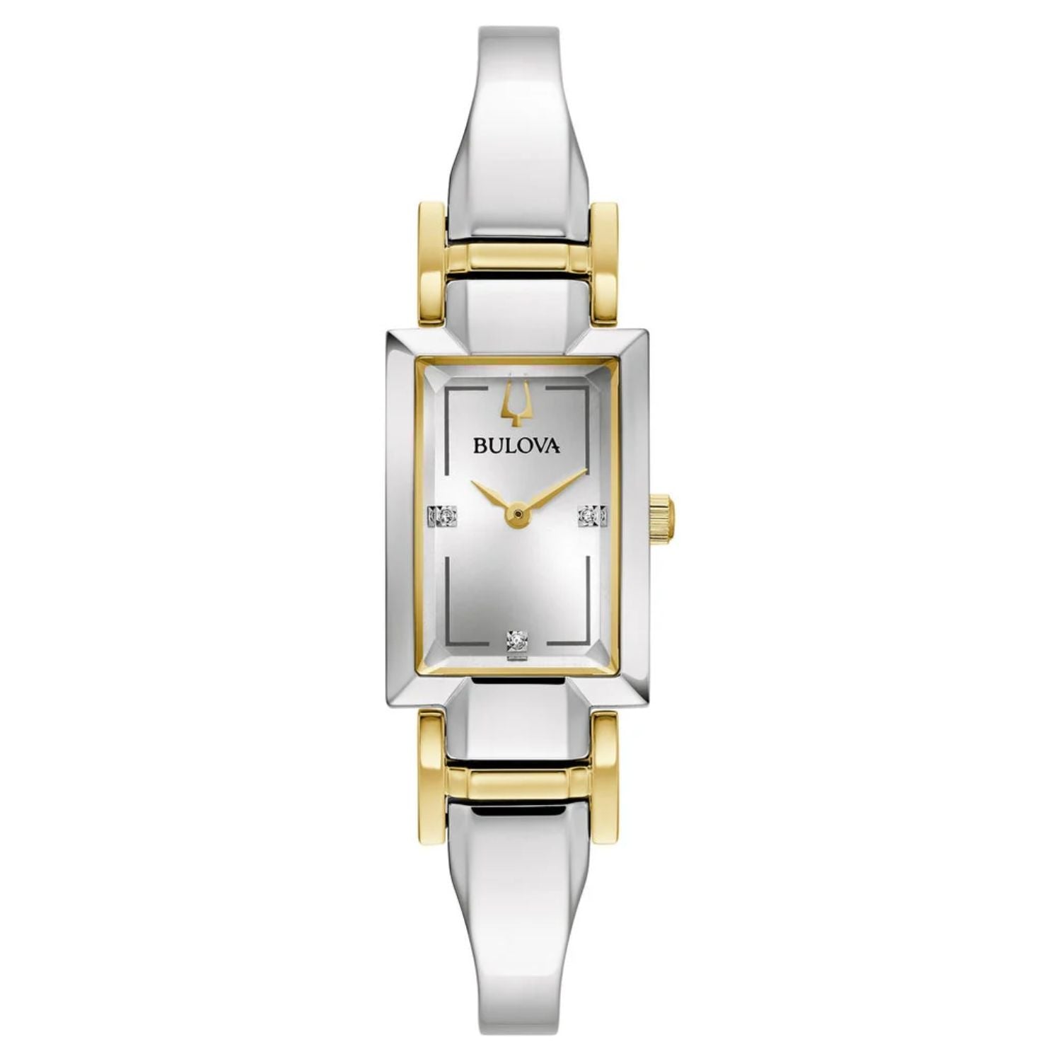Bulova Stainless Steel Two-Tone Watch — Silver
