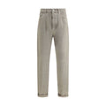 Men's Bicolor Cotton Straight-Leg Jeans Clothing