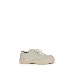 Men's White Calf Leather Bos Taurus Chunky Sneakers