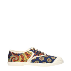 Men's Multicolor Fabric Low Top Sneakers