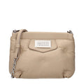 Women's Beige Leather Crossbody Bag