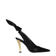 Women's Bow-Detailed Leather Pump Black