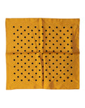 Men's Orange Polka Dot Square Handkerchief Scarf