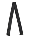 Men's Black Silk Fringes Neck Wrap Foulard Scarf