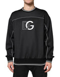 Men's Black Dg Logo Crew Neck Sweatshirt Sweater 07+pl Clothing