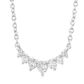 Graduated Petite Diamond Smile Necklace