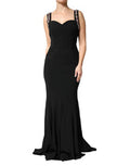 Women's Embellished Bodycon Gown Black