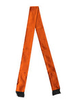 Men's Orange Silk Fringes Neck Wrap Foulard Scarf