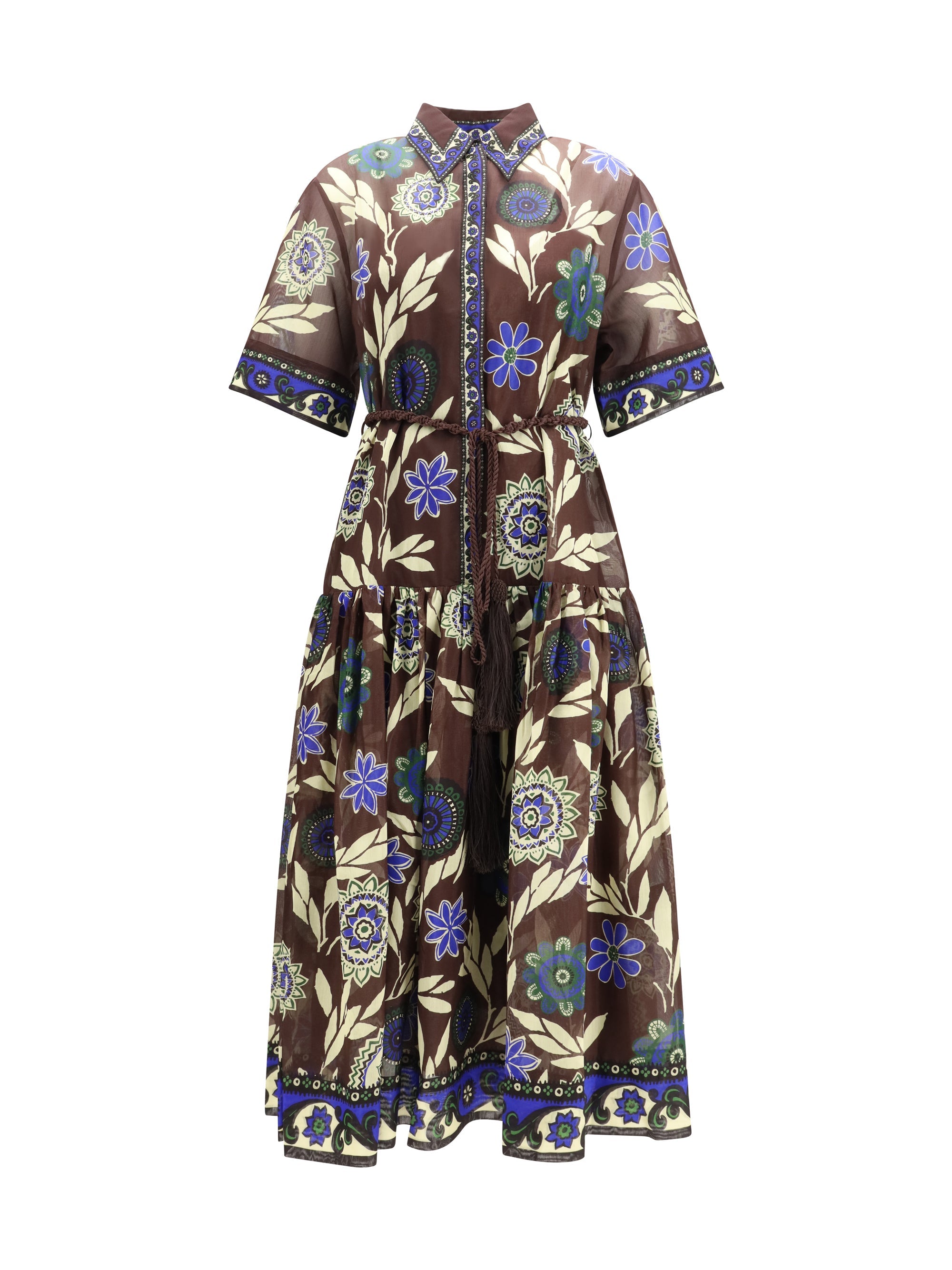 Alemais Shirtdress — Brown