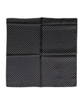 Women's Black Polka Dot Silk Square Foulard Scarf And White