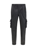 Prada Re-Nylon Utility Cargo Pants — Black