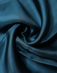 Men's Blue Silk Square Pocket Handkerchief Scarf