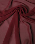 Maroon Silk Stole Neck Wrap Shawl Men 200cm X 130cm Scarf