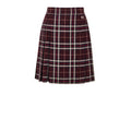 Women's Bordeaux Wool Mini Skirt