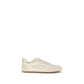 Women's Beige Polyester Sneakers