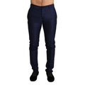 Men's Blue Virgin Wool Pants