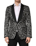 Men's Black Jazz Club Silk Single Breasted Blazer Polyester Clothing