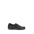 Men's Black Calf Leather Bos Taurus Slip-On Loafers