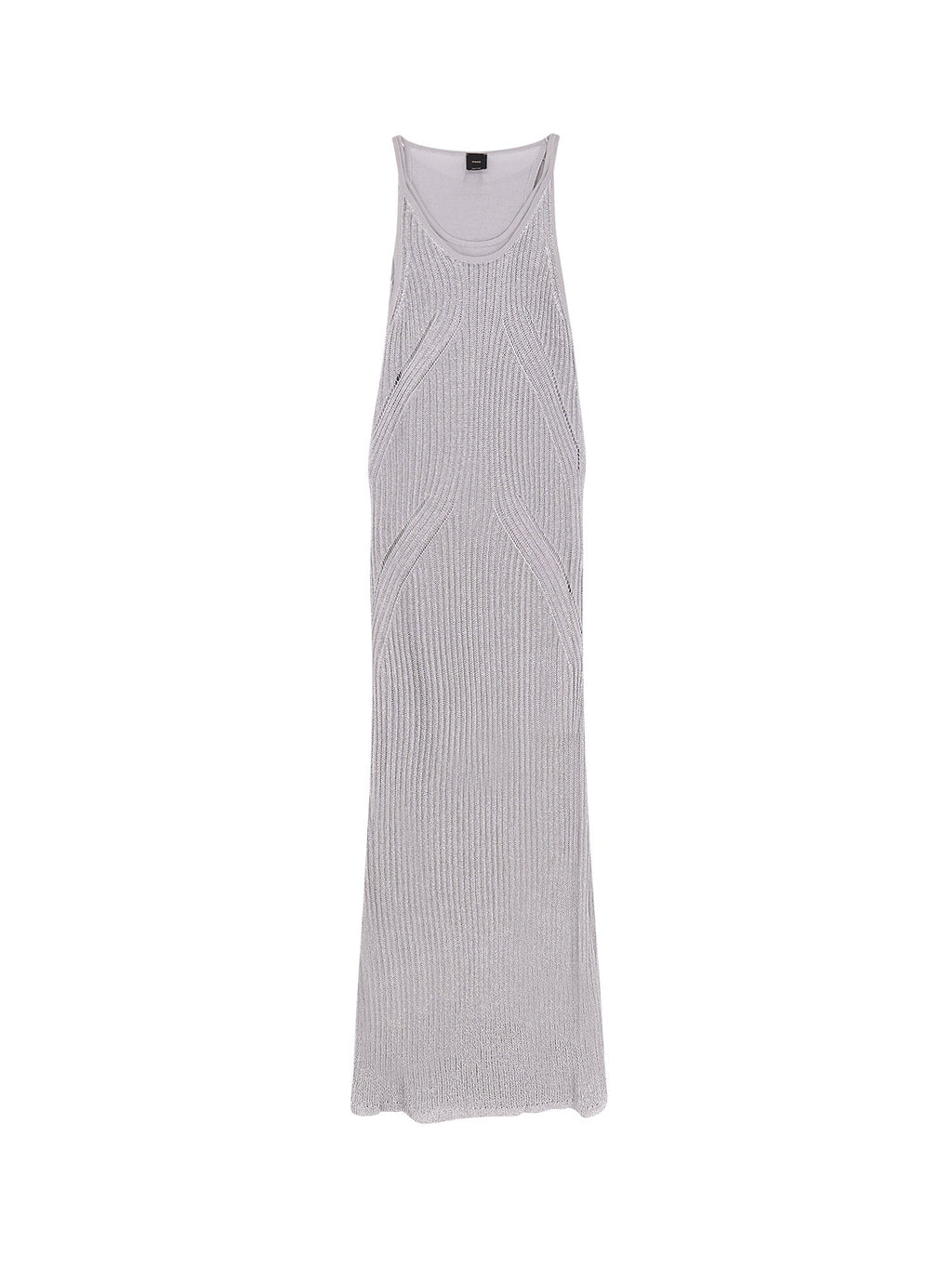 Pinko Dresses Grey Viscosa Fibra Metallizzata - XS