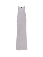 Pinko Dresses Grey Viscosa Fibra Metallizzata - XS