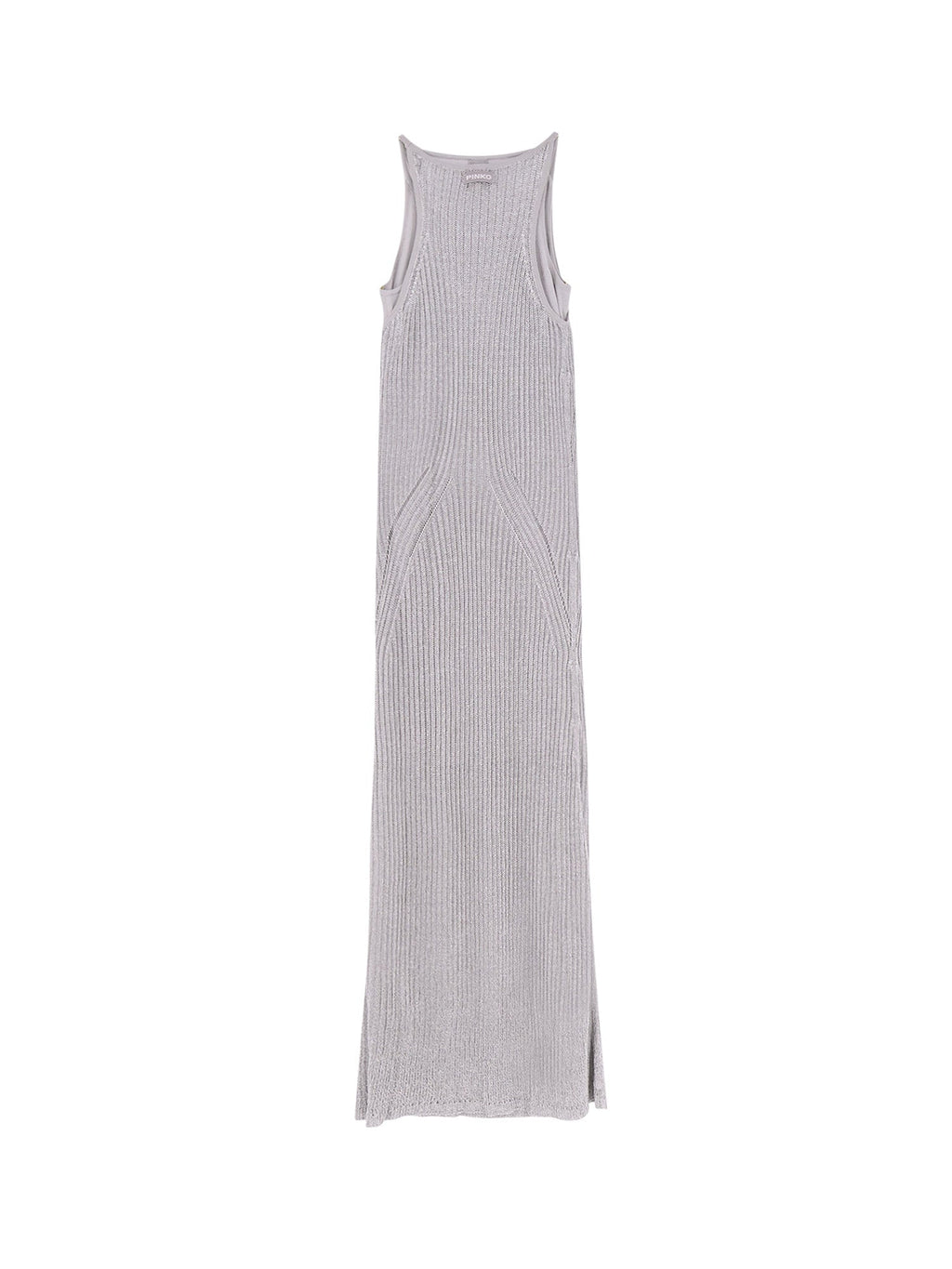 Pinko Dresses Grey Viscosa Fibra Metallizzata - XS