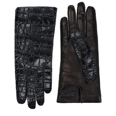 Women's Black Leather Gloves