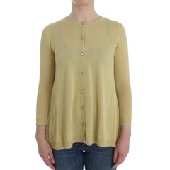 Women's Bicolor Silk Cardigan Clothing