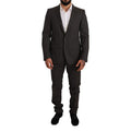 Men's Black Virgin Wool Two-Piece Suit