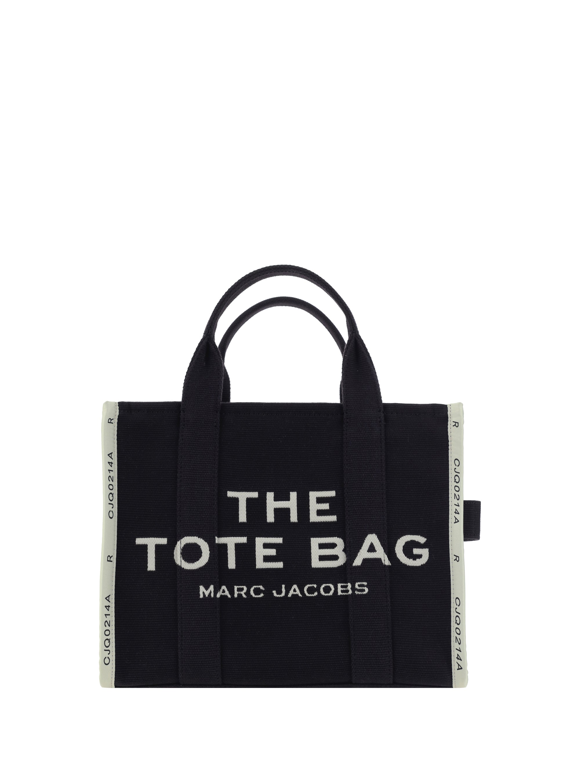 Marc Jacobs Logo-Embroidered Canvas Tote Bag — Black