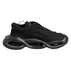 Women's Black Slip On Low Top Wave Sneakers Shoes Polyester Viscose