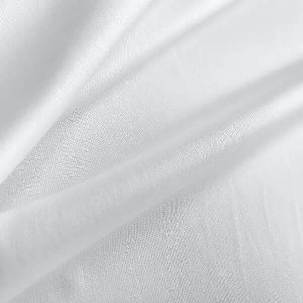 Tejido 100% polyester interlock de color blanco Vetonek