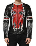 Multicolor Guns N Roses Full Zip Men Biker Jacket Leather Clothing