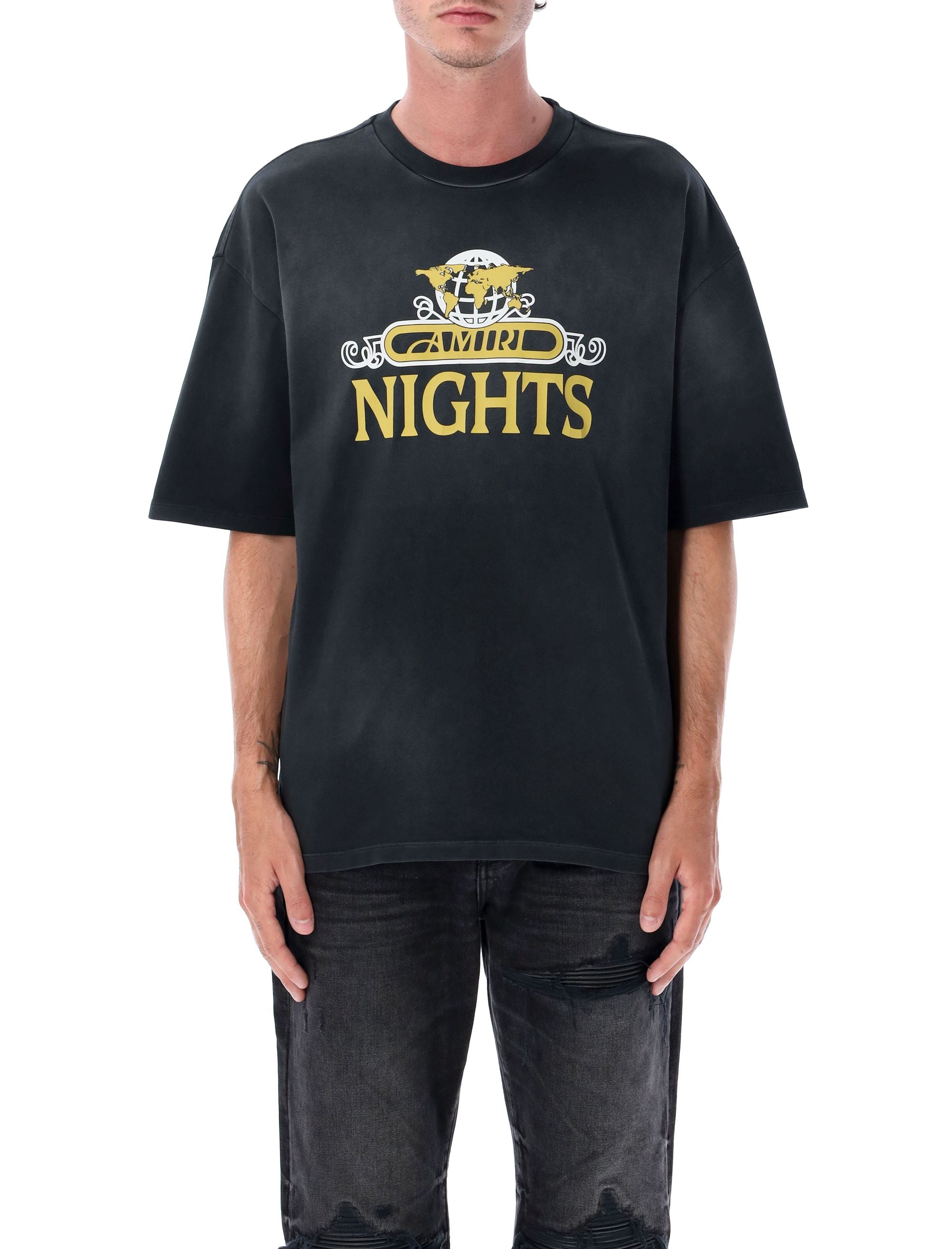 Night oversized t-shirt Black Cotton