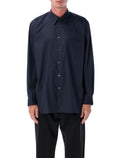 Dark blue cotton shirt Navy